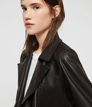 Load image into Gallery viewer, VELA LEATHER BIKER JACKET