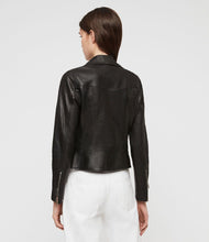 Load image into Gallery viewer, VELA LEATHER BIKER JACKET