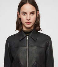 Load image into Gallery viewer, Pascao Leather Bomber Jacket