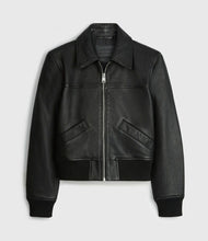 Load image into Gallery viewer, Pascao Leather Bomber Jacket
