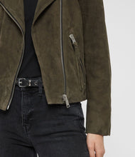 Load image into Gallery viewer, Suede Dalby Biker Jacket
