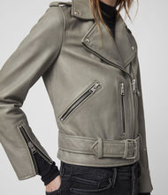 Load image into Gallery viewer, Balfern Leather Biker Jacket