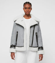 Load image into Gallery viewer, Priya Shearling Biker Jacket