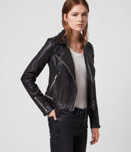 Load image into Gallery viewer, CONROY LEATHER BIKER JACKET